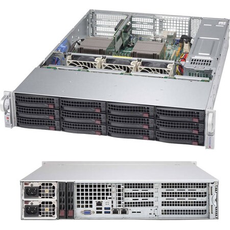 Supermicro SuperChassis 920W 2U Rackmount Server Chassis (Blk), CSE-826BAC4-R920WB CSE-826BAC4-R920WB